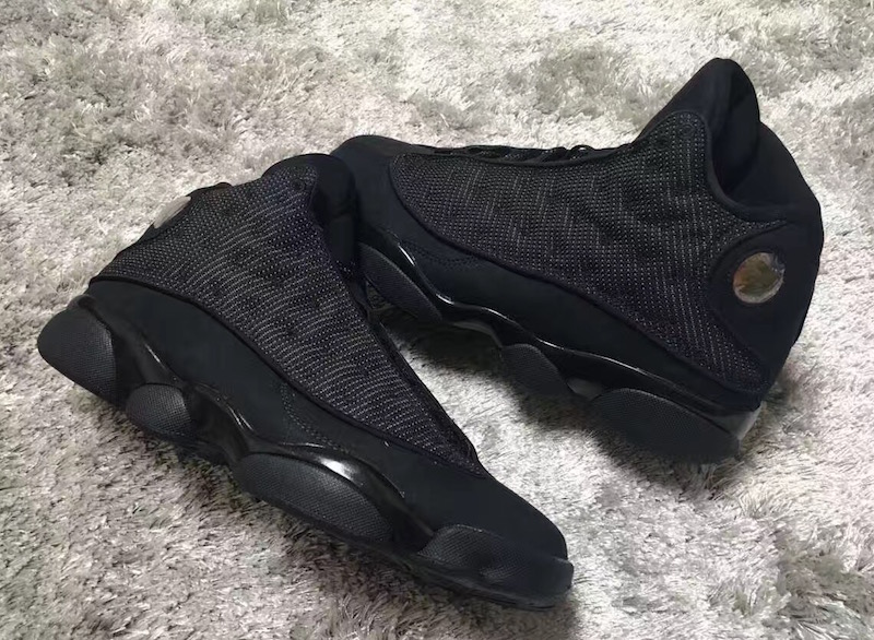 New Air Jordan 13 Black Cat Black Anthracite Black