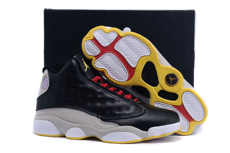 New Air Jordan 13 Black Grey Gold 2015 - Click Image to Close