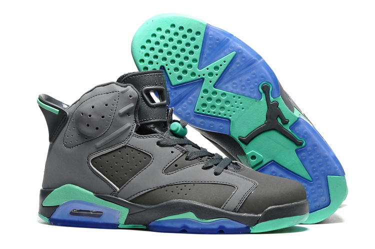 New Air Jordan 6 Green Glow Cement Grey Green Glow