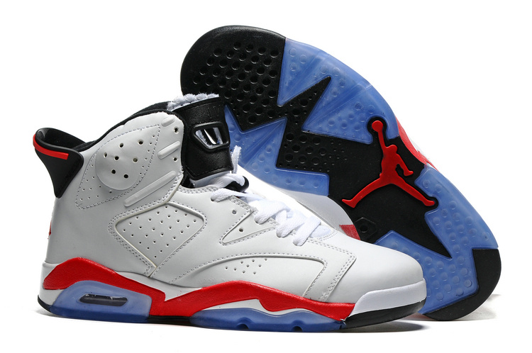 New Air Jordan 6 White Infrared White Infrared Black - Click Image to Close