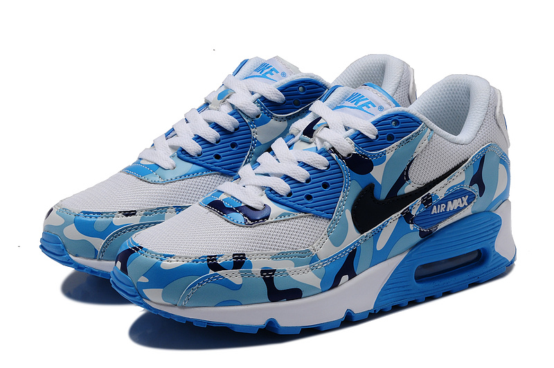 Nike Air Max 90 Blue Black White For Women