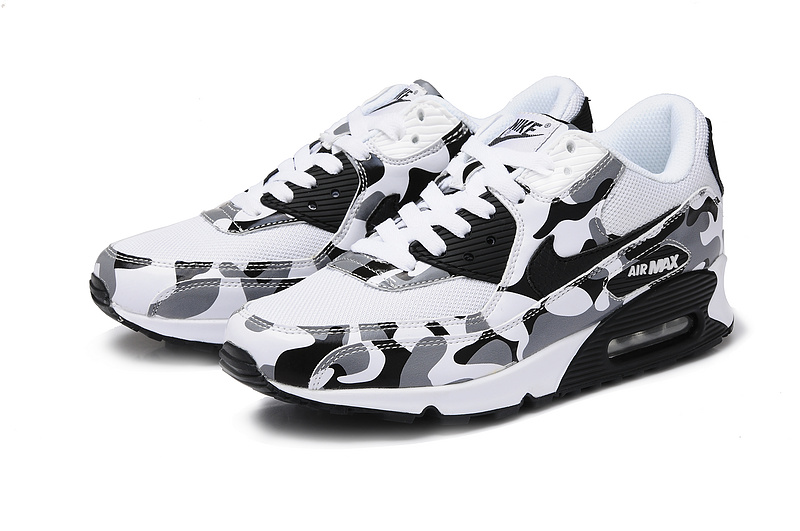 Nike Air Max 90 White Black For Women