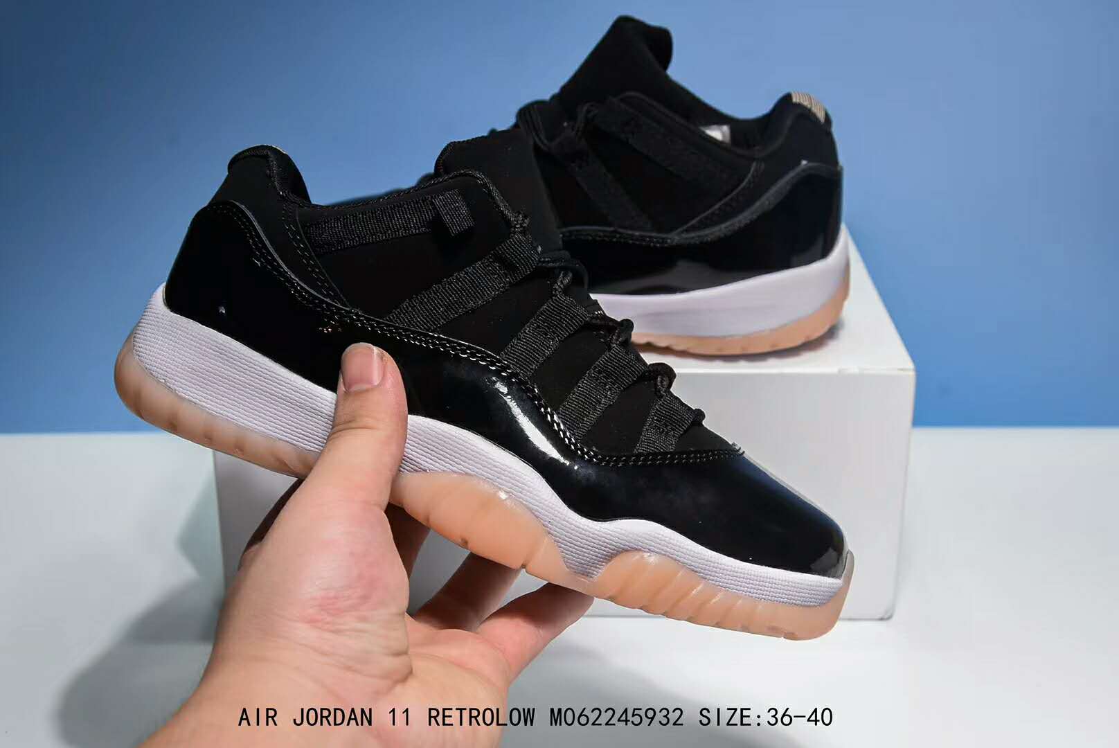 New Jordans 11 Low Suede Black Brown Sole Basketball Shoes