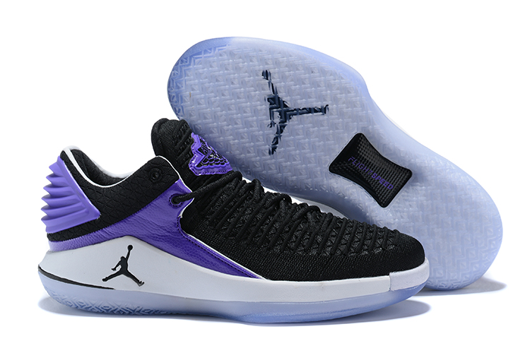 New Jordans 32 Black Purple Shoes - Click Image to Close