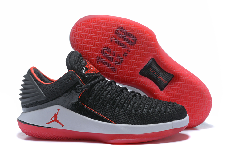 New Jordans 32 Garotage Black Red Shoes - Click Image to Close