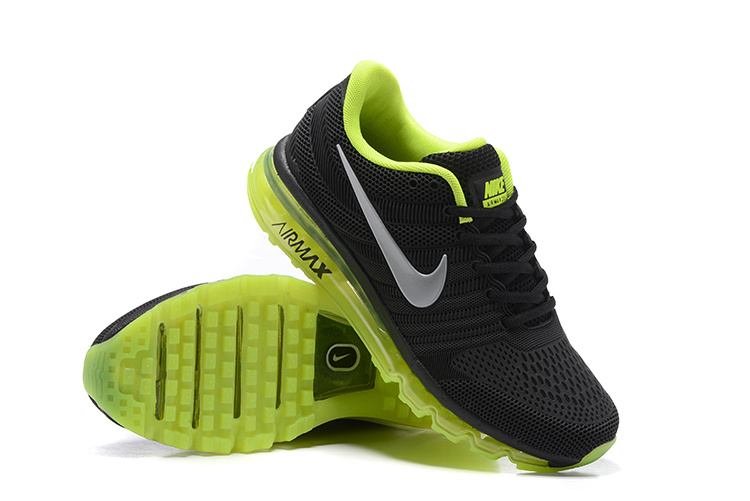 Nike Air Max 2017 Black Fluorscent Green Running Shoes