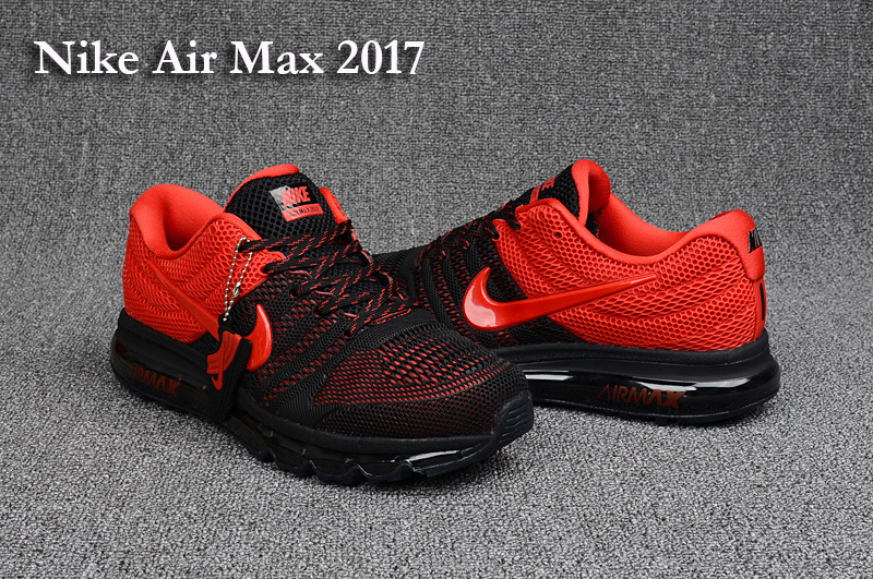 Nike Air Max 2017 Black Red Running Shoes