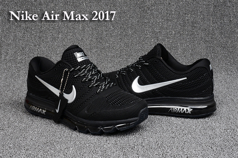 Nike Air Max 2017 Black White Running Shoes - Click Image to Close