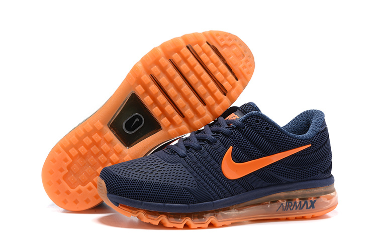Nike Air Max 2017 Deep Blue Orange Running Shoes