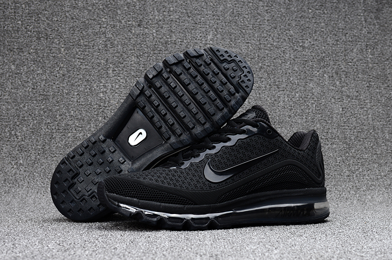 New Nike Air Max 2017.8 All Black Shoes - Click Image to Close