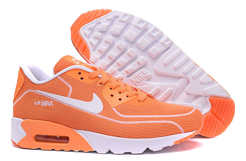 New Nike Air Max 90 Midnight Firefly Orange White Shoes