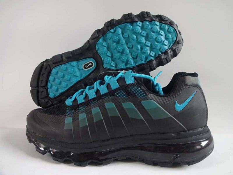 New Nike Air Max 95 Black Blue Shoes - Click Image to Close