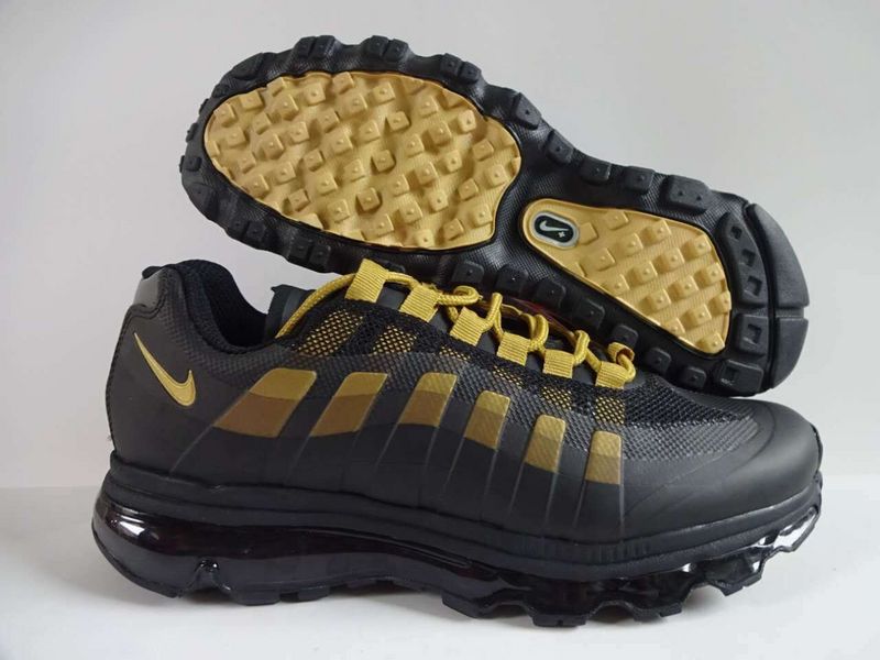 New Nike Air Max 95 Black Yellow Shoes