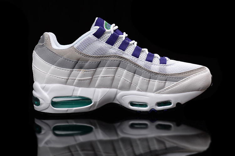 New Nike Air Max 95 Grey Purple Shoes - Click Image to Close