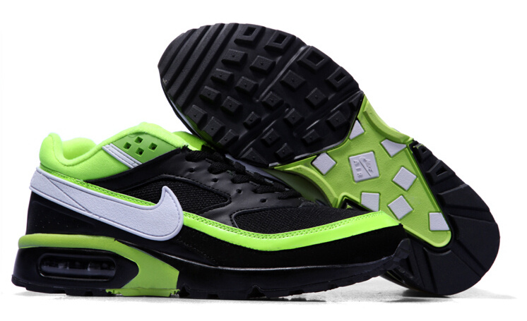 New Nike Air Max BW Black Green Shoes - Click Image to Close