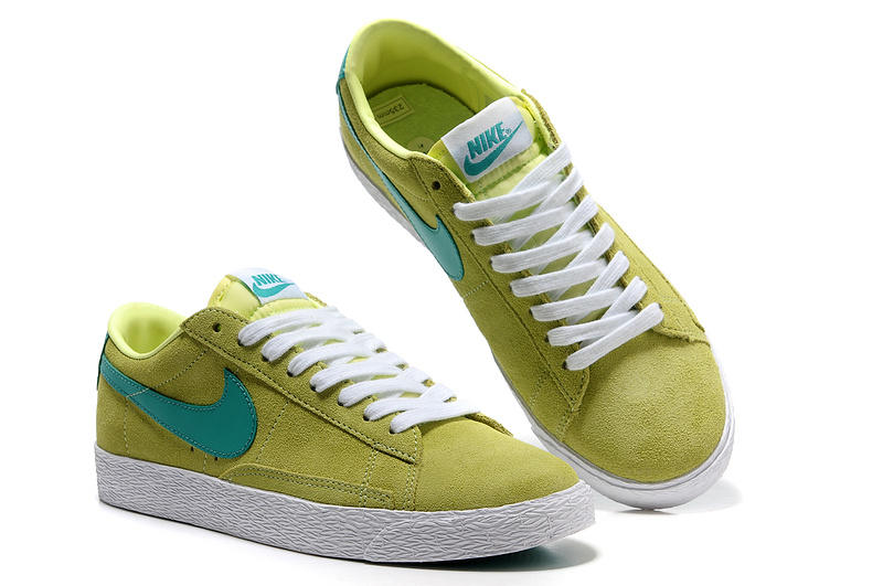 New Nike Blazer 1 Low Green Blue Men's Shoes