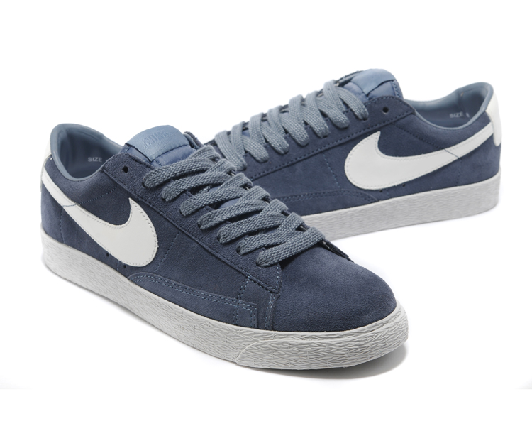 New Nike Blazer Low Grey White Shoes - Click Image to Close