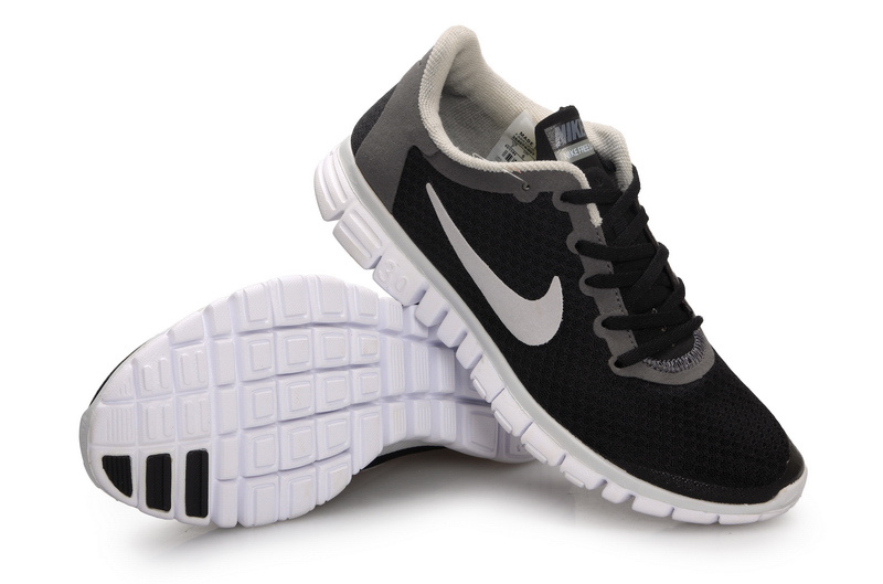 Latest Nike Free 3.0 Black Grey Shoes - Click Image to Close