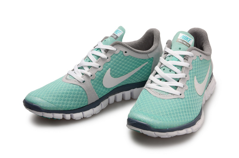 Latest Nike Free 3.0 Green Grey White Shoes - Click Image to Close