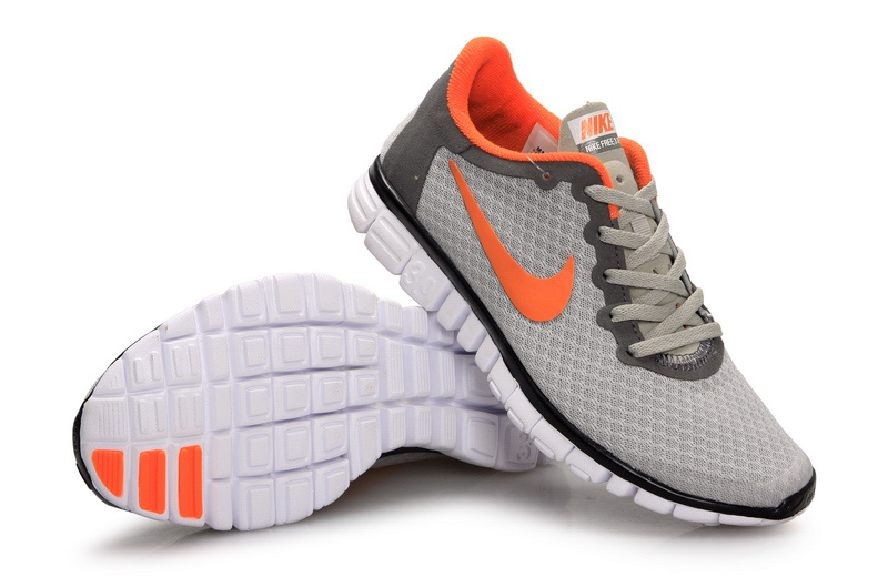 nike gray orange shoes