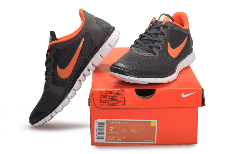 Latest Nike Free 3.0 Grey Orange White Shoes