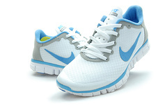 Latest Nike Free 3.0 White Grey Blue Shoes