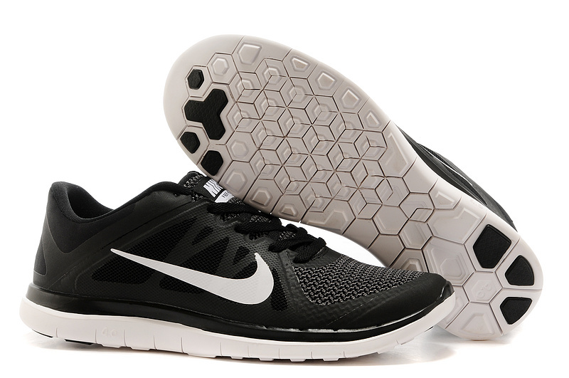 New Nike Free 4.0 V4 Black White Running Shoes