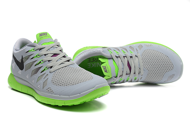 Nike Free 5.0 Grey Green - Click Image to Close