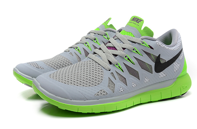 Nike Free 5.0 Grey Green - Click Image to Close
