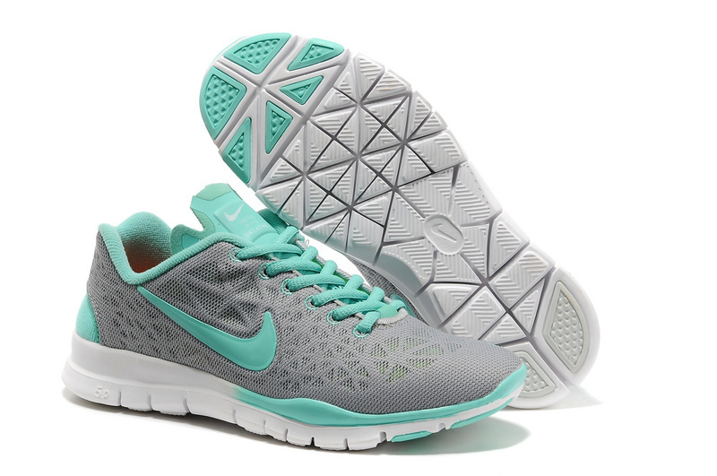 New Nike Free 5.0 Grey Jade Running Shoes For Women