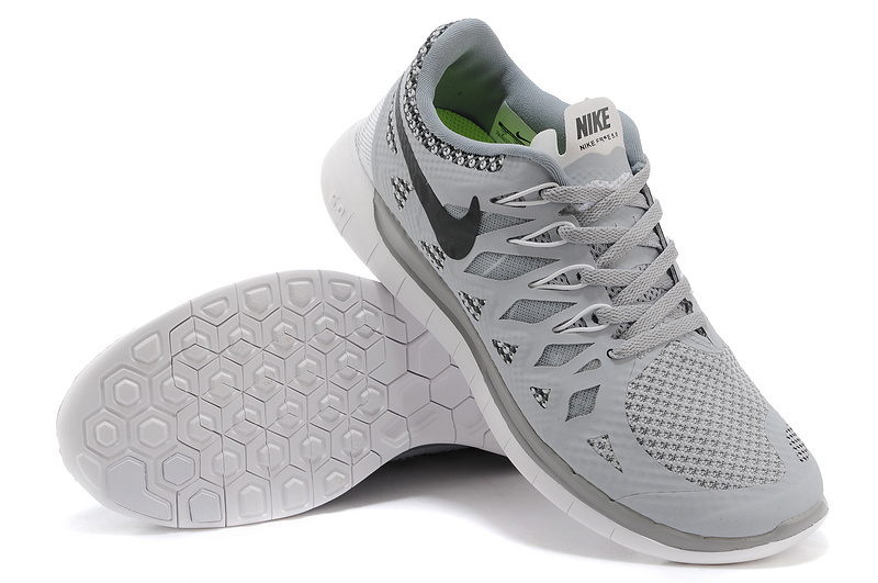 New Nike Free 5.0 Grey Shoes - Click Image to Close