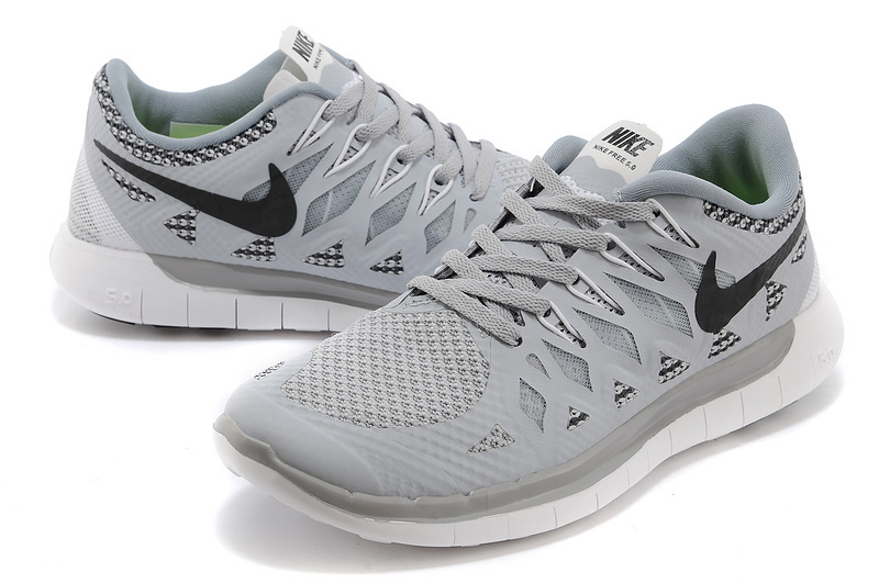New Nike Free 5.0 Grey Shoes - Click Image to Close