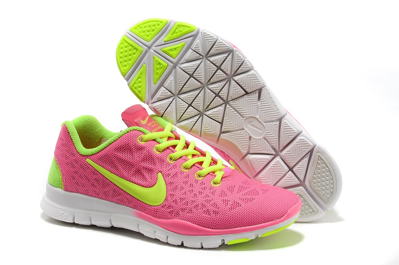 New Nike Free 5.0 Pink Fluorscent Running Shoes For Women - Click Image to Close