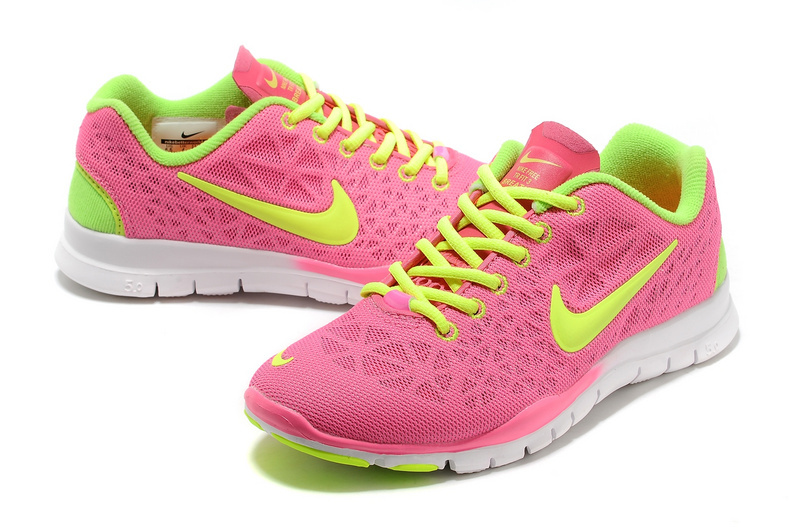 New Nike Free 5.0 Pink Fluorscent Running Shoes For Women