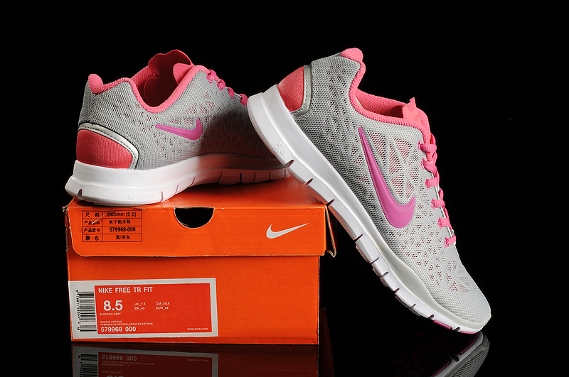 Nike Free 5.0 Trainer Grey Pink - Click Image to Close