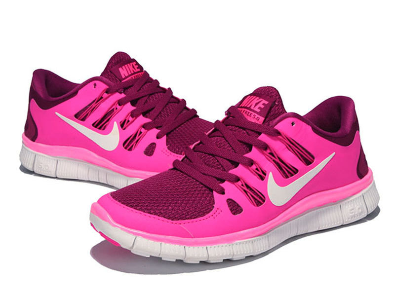New Women Nike Free+3 Pink Red White