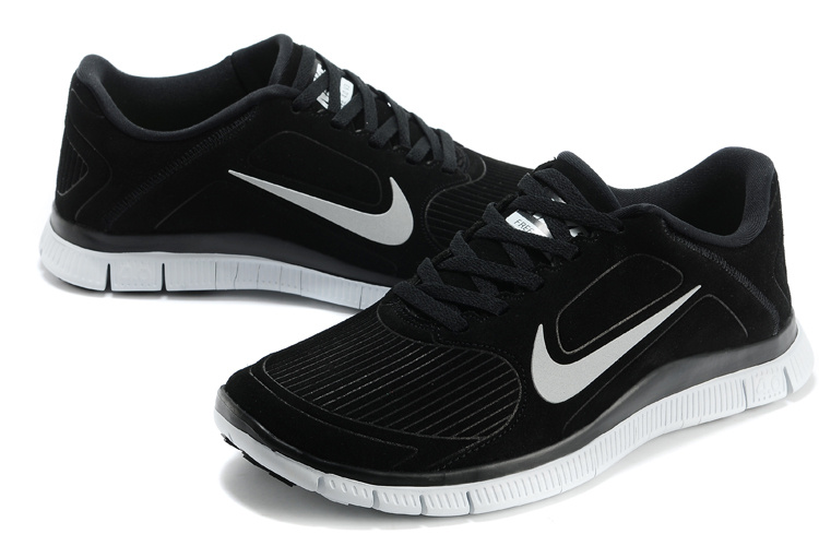 New Nike Free 4.0 V3 Suede Black White Shoes - Click Image to Close