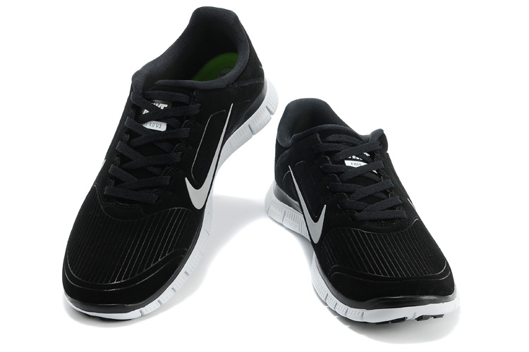 New Nike Free 4.0 V3 Suede Black White Shoes