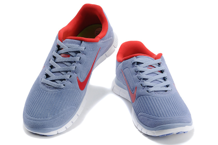 New Nike Free 4.0 V3 Suede Grey Orange For Women - Click Image to Close