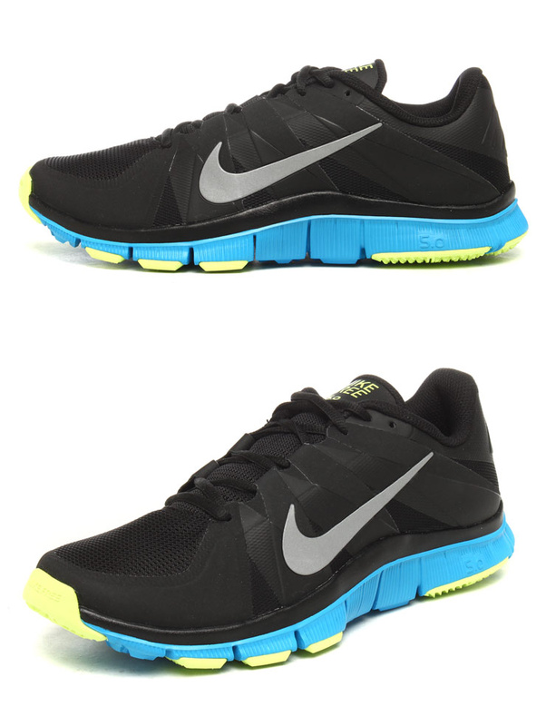 New Nike Free 5.0 Black Blue Shoes