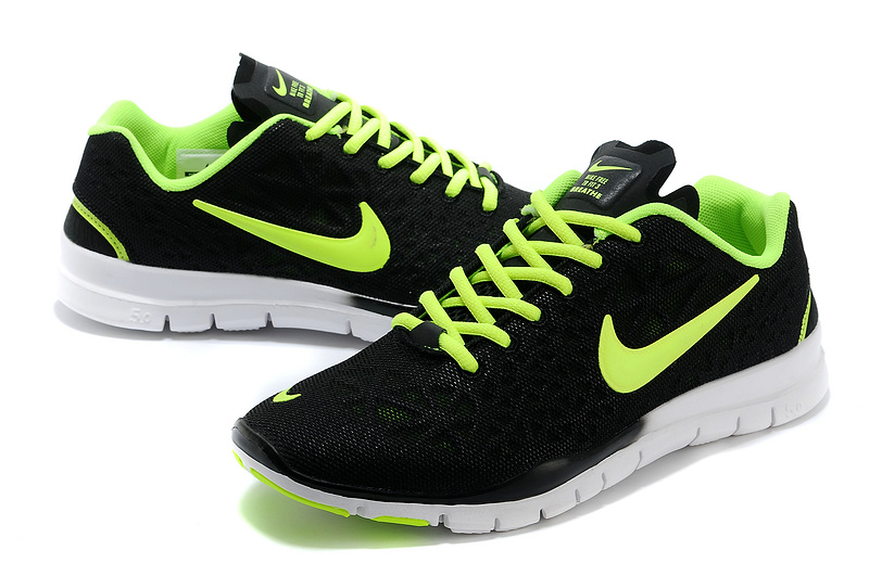 New Nike Free 5.0 Black Green Shoes