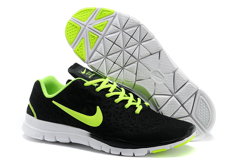 New Nike Free 5.0 Black Green Shoes - Click Image to Close