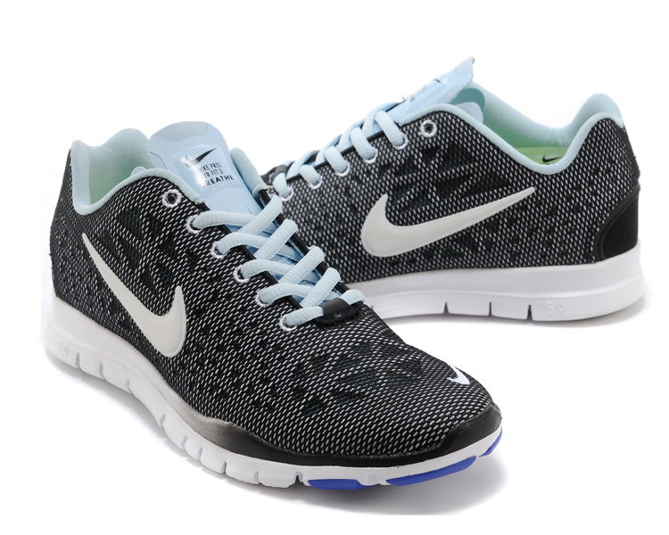 New Women Nike Free 5.0 Black Grey - Click Image to Close