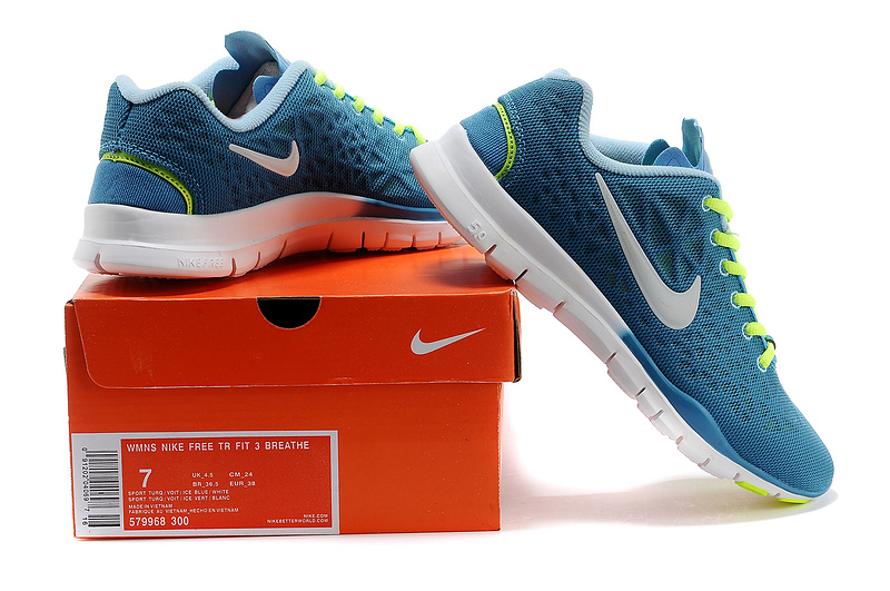 New Women Nike Free 5.0 Blue Green