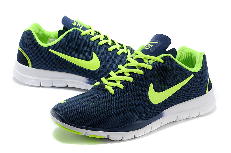 New Nike Free 5.0 Blue Green Shoes