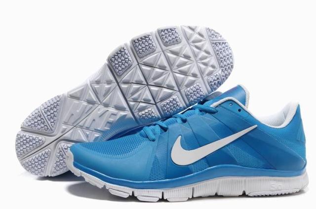 New Nike Free 5.0 Blue White Shoes - Click Image to Close