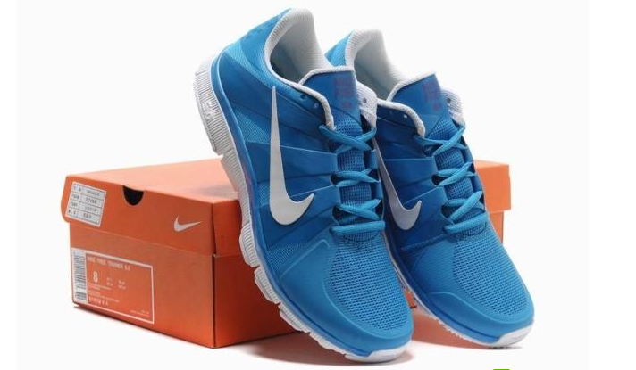 New Nike Free 5.0 Blue White Shoes