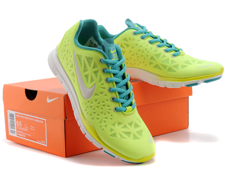 New Women Nike Free 5.0 Green Blue