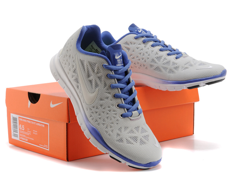 New Women Nike Free 5.0 Grey Blue - Click Image to Close