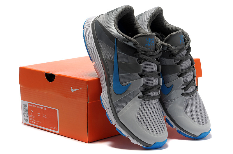 New Nike Free 5.0 Grey Silver Blue Shoes